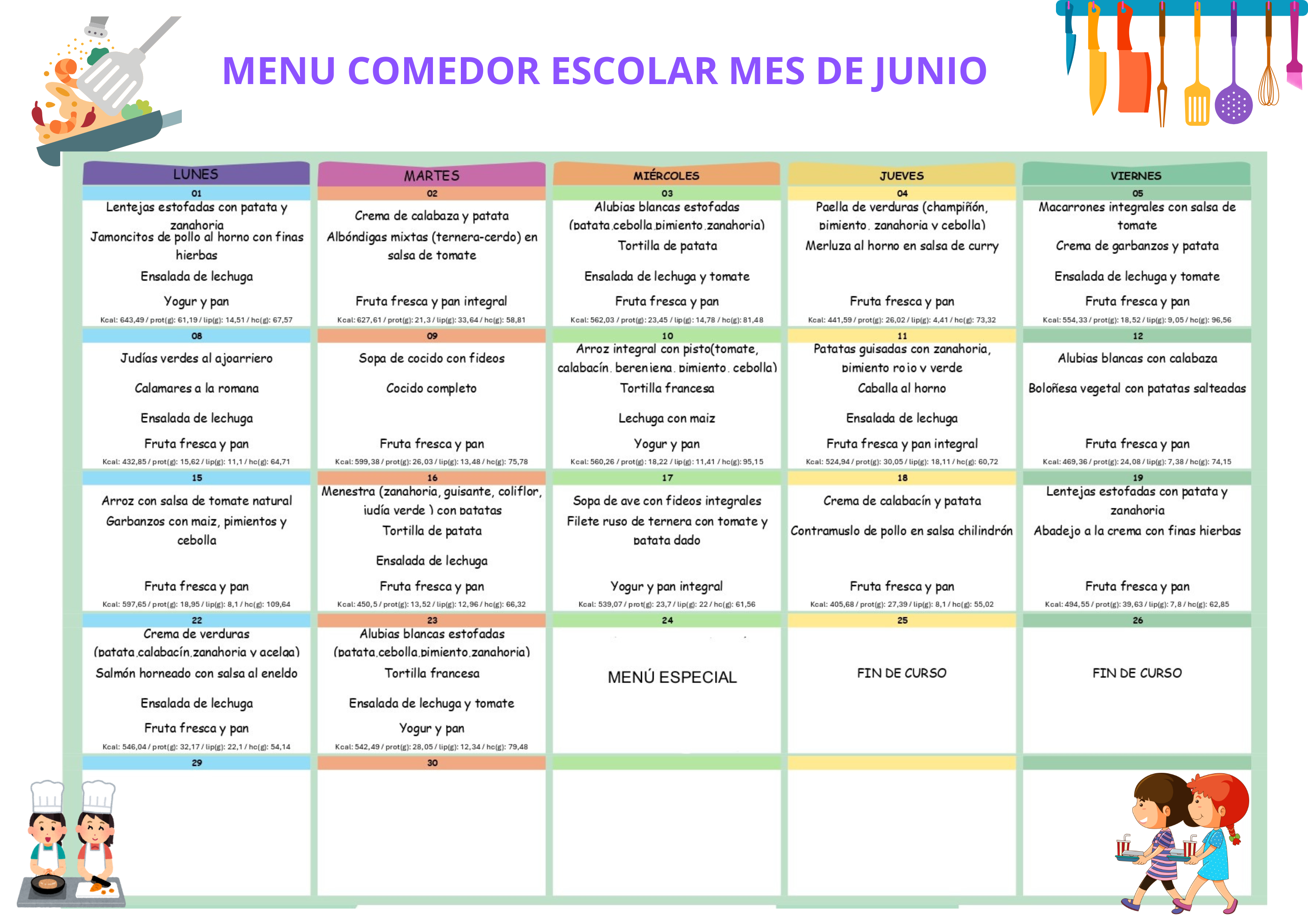 MENU JUNIO 2026