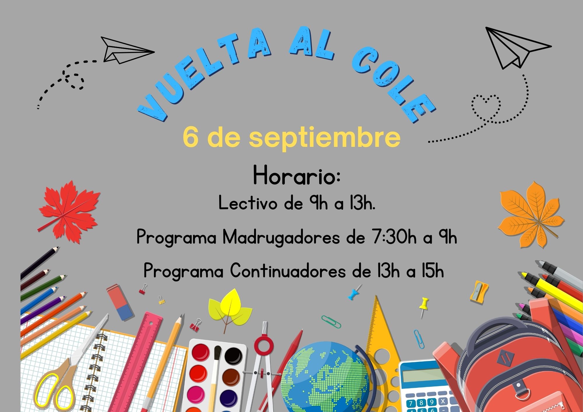 cartel inicio de curso